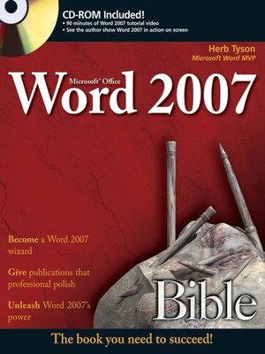 Microsoft Word 2007 Bible - ebook